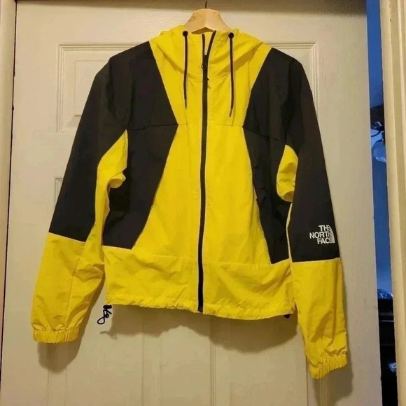 The North Face Peril Wind jacket in yellow black colorblock windbreaker XS - Picture 3 of 10